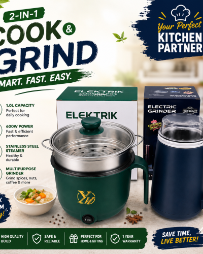 Elektrik Electric Cooker and Grinder